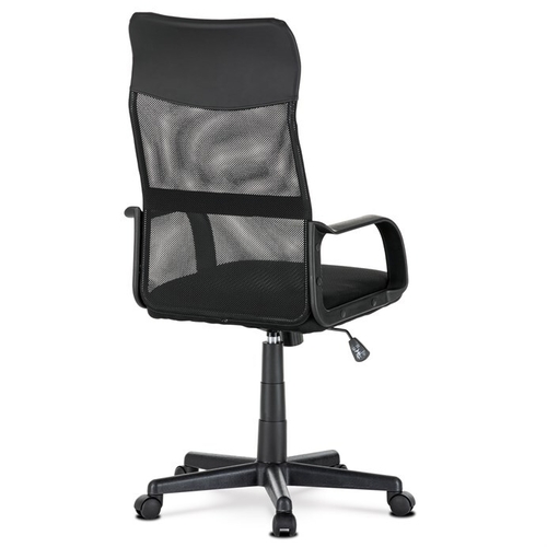 Kancelářská židle, houpací mechanismus, černá síťovina, KA-L601 BK
