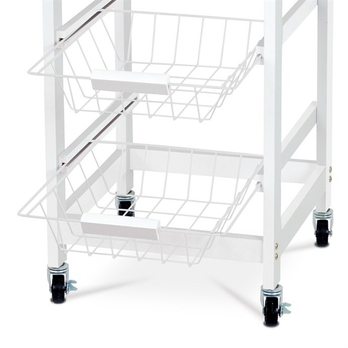 Regál, mdf, bílá, DR-043