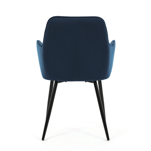 Jídelní židle, modrá, sametová látka, DCH-215 BLUE4