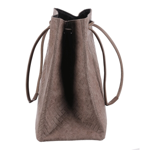 Koš prádelní - látkový, stahovací, hnědá barva