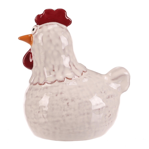 Slepička - keramická figurka, vel. L, barva bílá