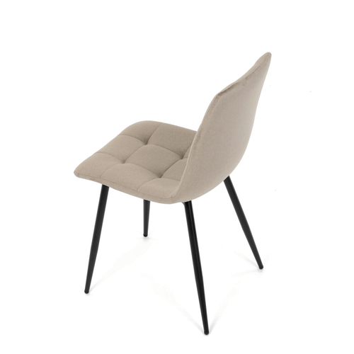Jídelní židle, béžová, sametová látka, DCL-X7015 CAP2