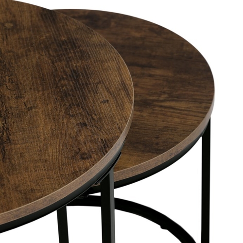 Odkládací stolek 53x53x46cm, mdf, old wood, CT-G1145 OLW