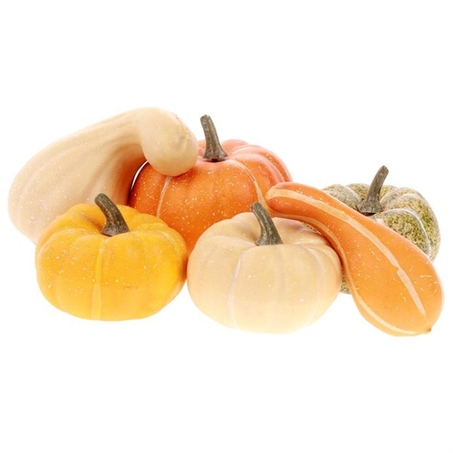 Dýně plastové, mix tvarů v síťce. Cena za síťku.