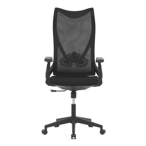Kancelářská židle, houpací mechanismus, černá síťovina, KA-S248 BK