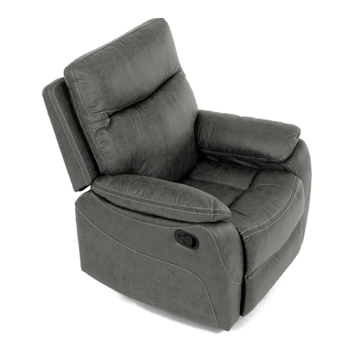 Polohovací křeslo, šedá, látka vintage, TV-4092 GREY3