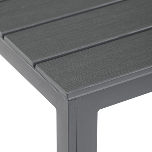 Zahradní sestava 156x78x74cm, polywood, šedá, AZS-B1656 GREY