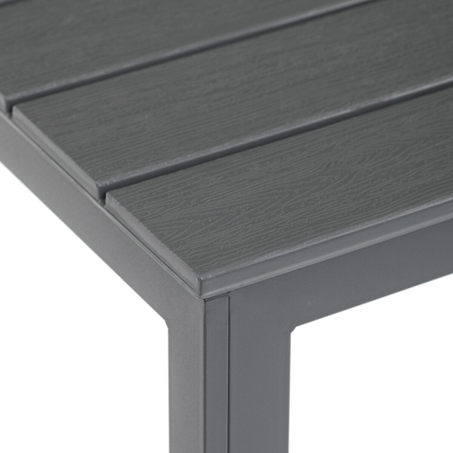 Zahradní sestava 156x78x74cm, polywood, šedá, AZS-B1656 GREY