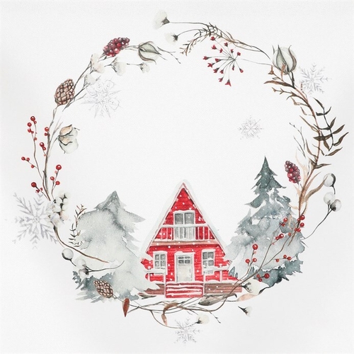 Běhoun - vánoční motiv, 100 % polyester, 40 x 150 cm