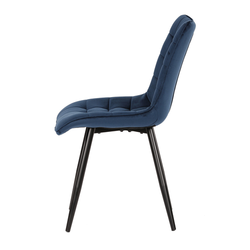 Jídelní židle, modrá, sametová látka, CT-384 BLUE4