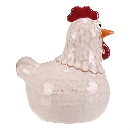 Slepička - keramická figurka, vel. L, barva bílá
