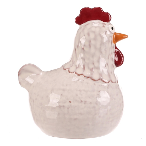 Slepička - keramická figurka, vel. L, barva bílá