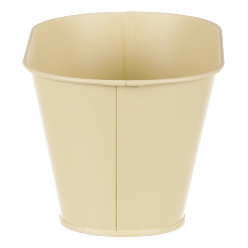 Truhlík kovový - motiv kvetoucího máku, žlutý