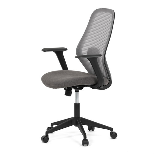 Kancelářská židle, houpací mechanismus, šedá síťovina, KA-V3149 GREY
