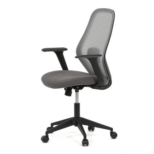 Kancelářská židle, houpací mechanismus, šedá síťovina, KA-V3149 GREY