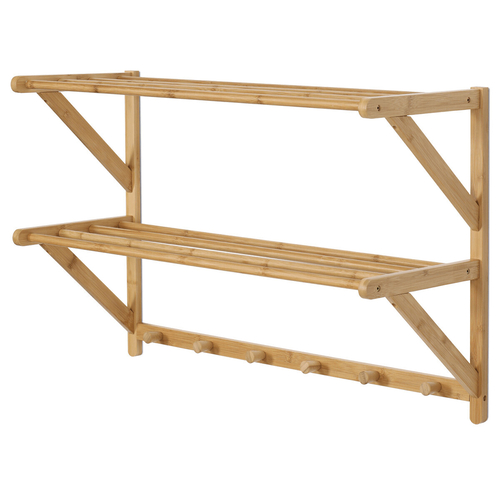 Věšák, bambus, přírodní, DR-B005 NAT