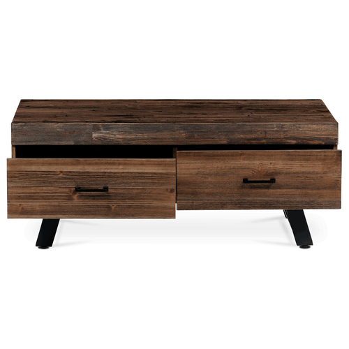 Konferenční stolek 120x60x48cm, masiv, old wood, AHG-536 PINE