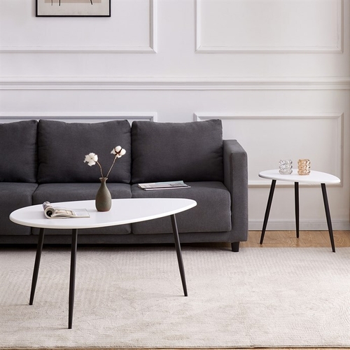 Odkládací stolek 60x40x45cm, mdf, bílá, AF-3011 WT