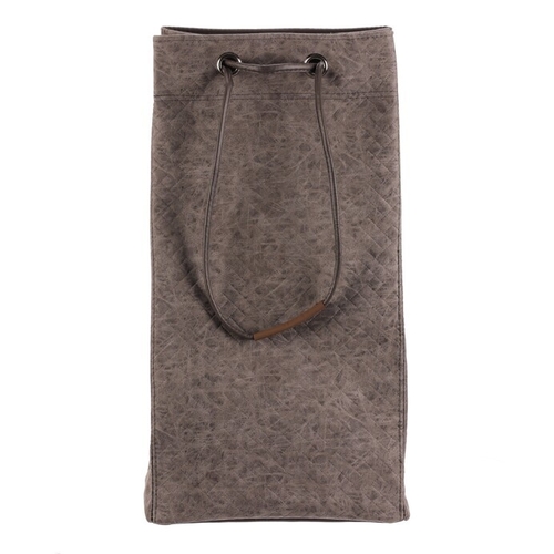 Koš prádelní - látkový, stahovací, šedá barva