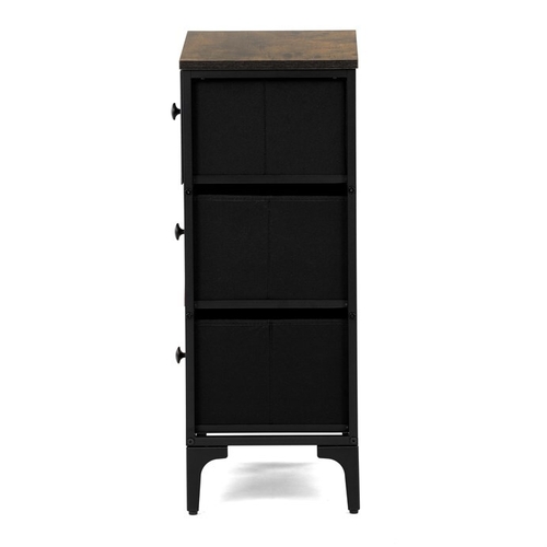 Komoda 45x30x77cm, mdf, vícebarevná, AUK-W2001 BK