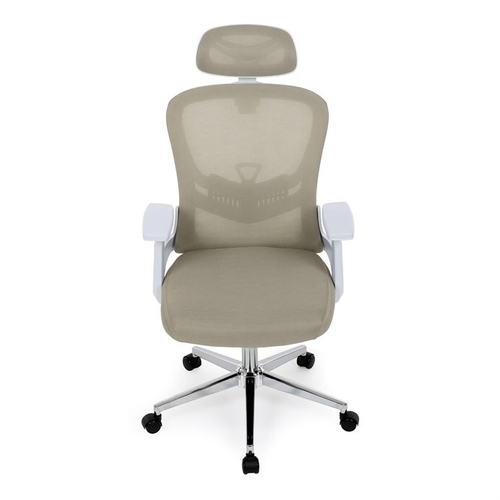 Kancelářská židle, houpací mechanismus, béžová síťovina, KA-K2031 BGE