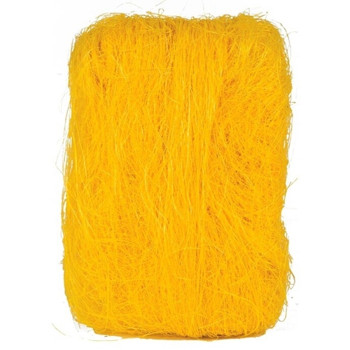 Sisálové vlákno - balení 500 g, barva žlutá