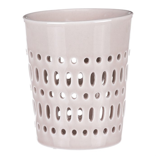 Aromalampa - porcelánová, otvory po obvodu, barva krémová