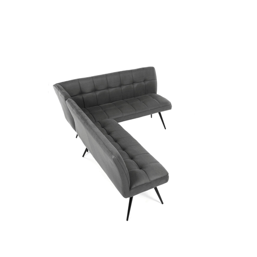 Jídelní lavice, šedá, látka vintage, DCL-D1950 GREY3
