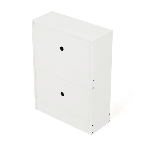 Botník, mdf, bílá, ABO-G1014 WT