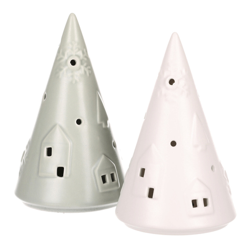 Kužel porcelánový - LED osvětl., mix 2 barev, cena za 1 ks