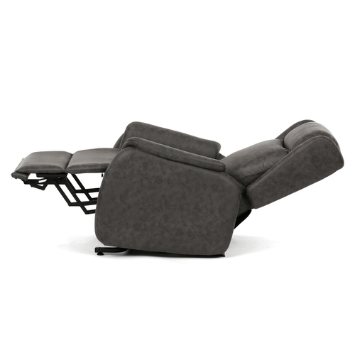 Polohovací křeslo, elektrické kabelové ovládání, černá, látka vintage, TV-L8902 BK3