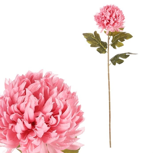 Chryzantéma - umělá řezaná květina, růžová