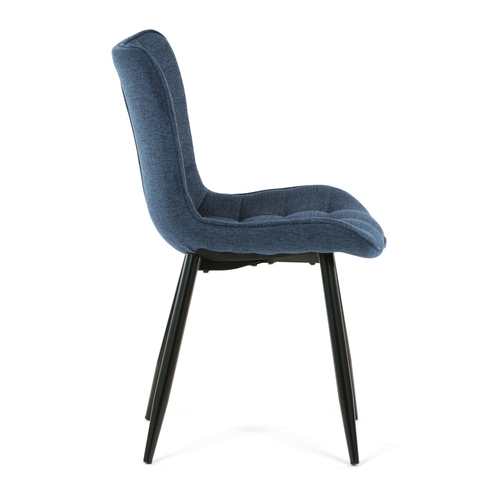 Jídelní židle, modrá, látka, HC-462 BLUE2