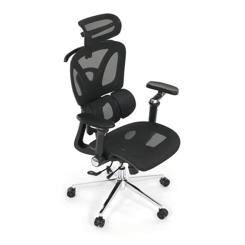 Kancelářská židle, synchronní mechanismus, černá síťovina, KA-B2363 BK