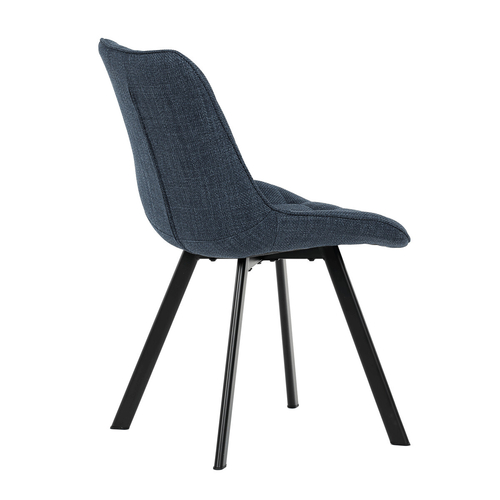Jídelní židle, modrá, látka, HC-465 BLUE2
