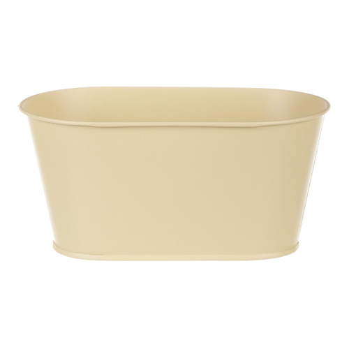 Truhlík kovový - motiv kvetoucího máku, žlutý