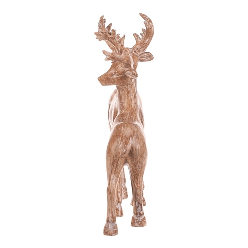 Jelen - 25 cm, polyresin, mix 2, imitace dřeva, cena za 1 ks