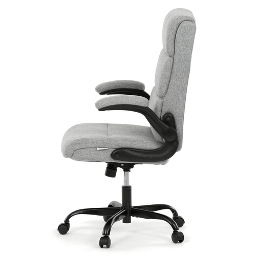 Kancelářské křeslo, houpací mechanismus, šedá látka, KA-K3104 GREY