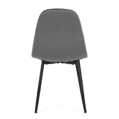 Jídelní židle, šedá, sametová látka, CT-V2971 GREY4