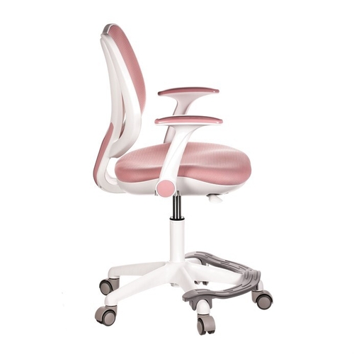Dětská židle, výškově nastavitelná, růžová síťovina, KA-C806 PINK