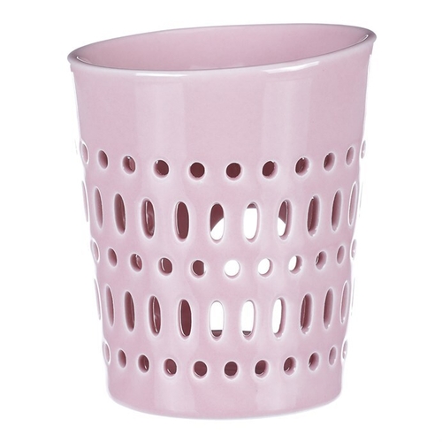 Aromalampa - porcelánová, otvory po obvodu, barva růžová