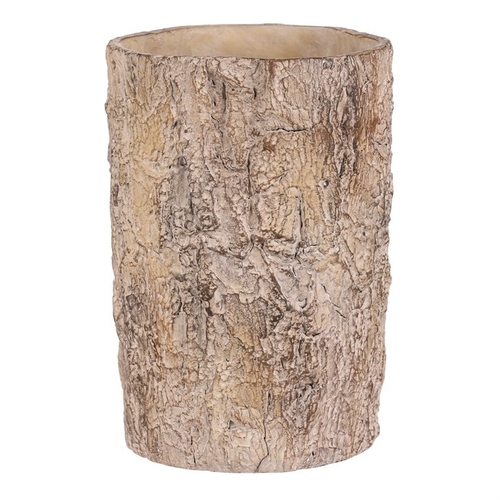 Obal betonový - imitace dřevěné kůry, vel. L, hnědý