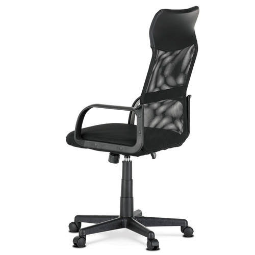 Kancelářská židle, houpací mechanismus, černá síťovina, KA-L601 BK