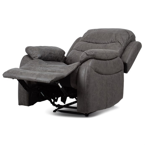 Polohovací křeslo, šedá, látka, TV-4086 GREY