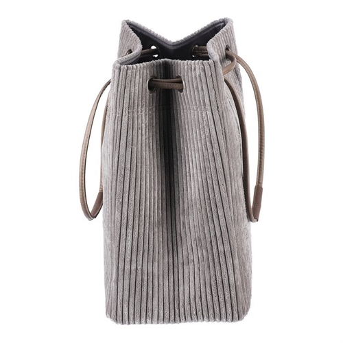 Koš prádelní - manšestr, stahovací, šedý