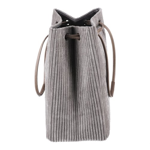 Koš prádelní - manšestr, stahovací, šedý