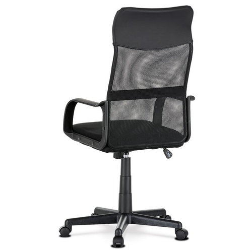 Kancelářská židle, houpací mechanismus, černá síťovina, KA-L601 BK