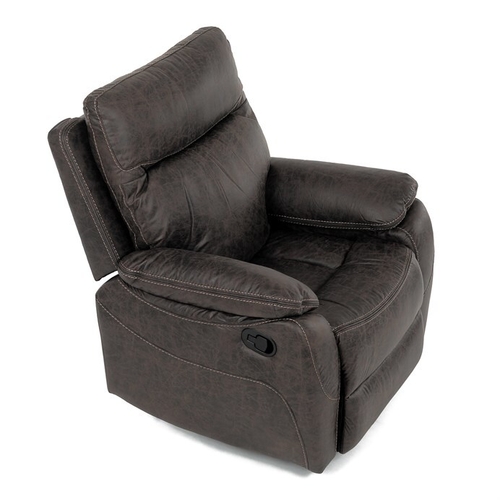 Polohovací křeslo, hnědá, látka vintage, TV-4092 COF3