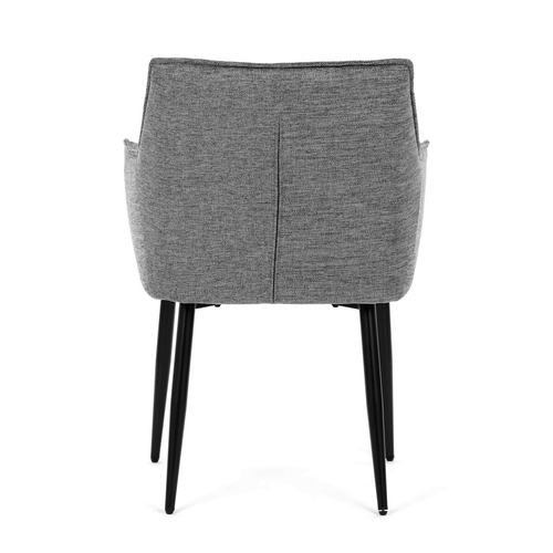 Jídelní židle, šedá, látka, DCH-J2139 GREY2