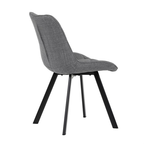 Jídelní židle, šedá, látka, HC-465 GREY2